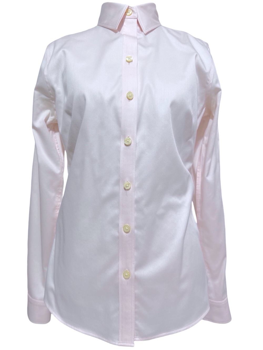 Banana Republic Non Iron Fitted Button Down Shirt in Light Pink Size 6 Petite